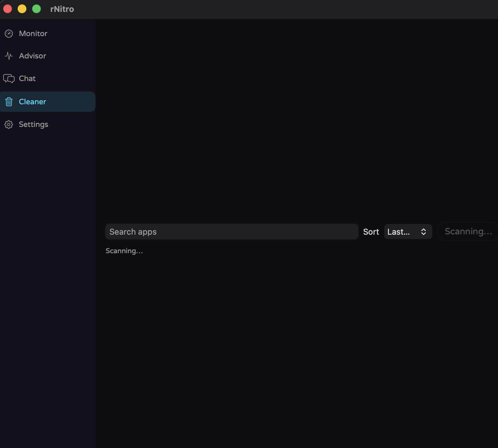 rNitro App cleaner
